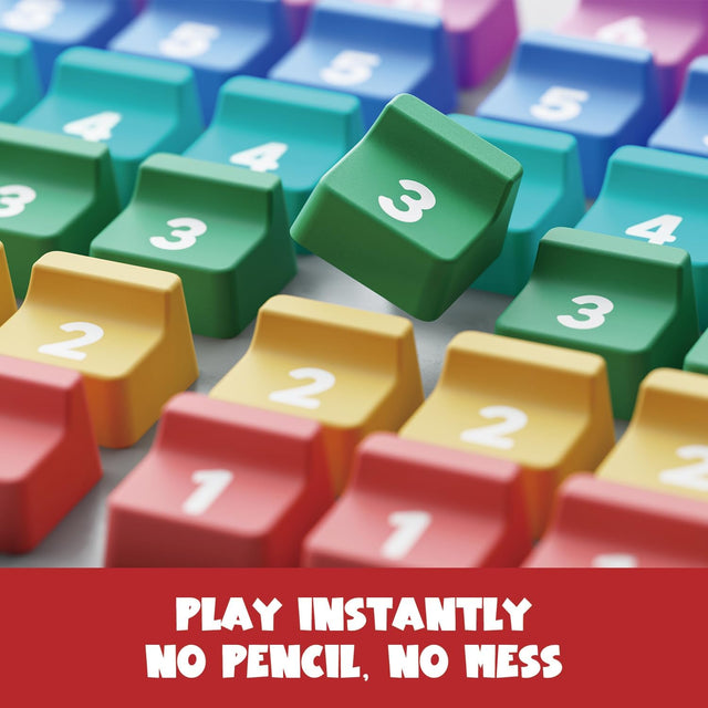 Instant play electronic Sudoku board with no pencil or paper required.