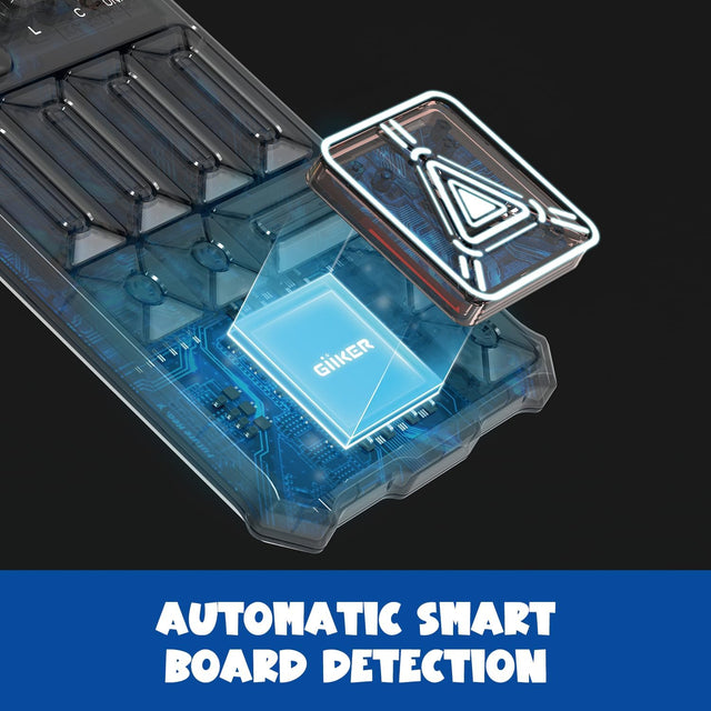 Technical view of GiiKER Super Slide featuring automatic smart board detection technology