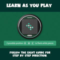Step-by-step light guide tutorial on GiiKER Super Reversi smart board game.