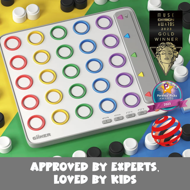 Expert-approved educational 3D strategy game GiiKER Smart Four for kids.