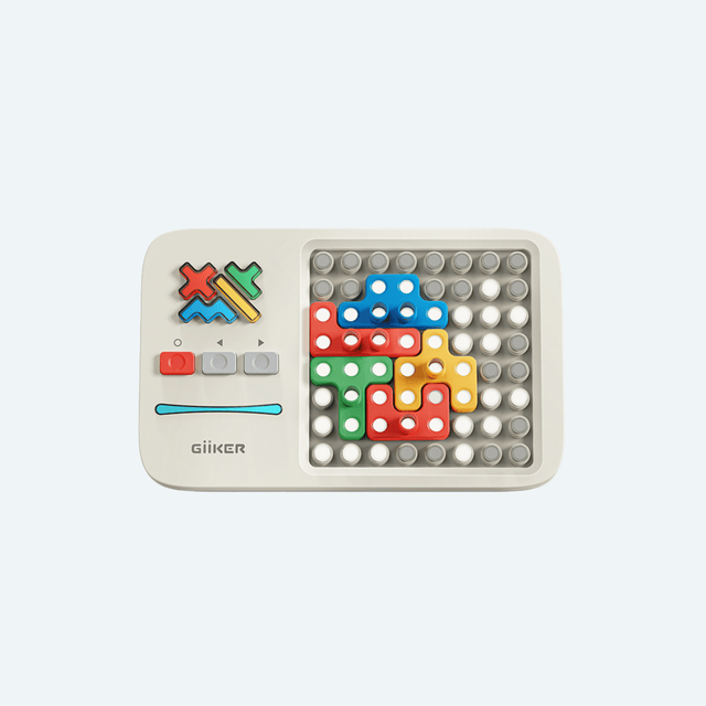 GiiKER Super Blocks handheld electronic strategy game with glowing puzzle board - Smarter Objects