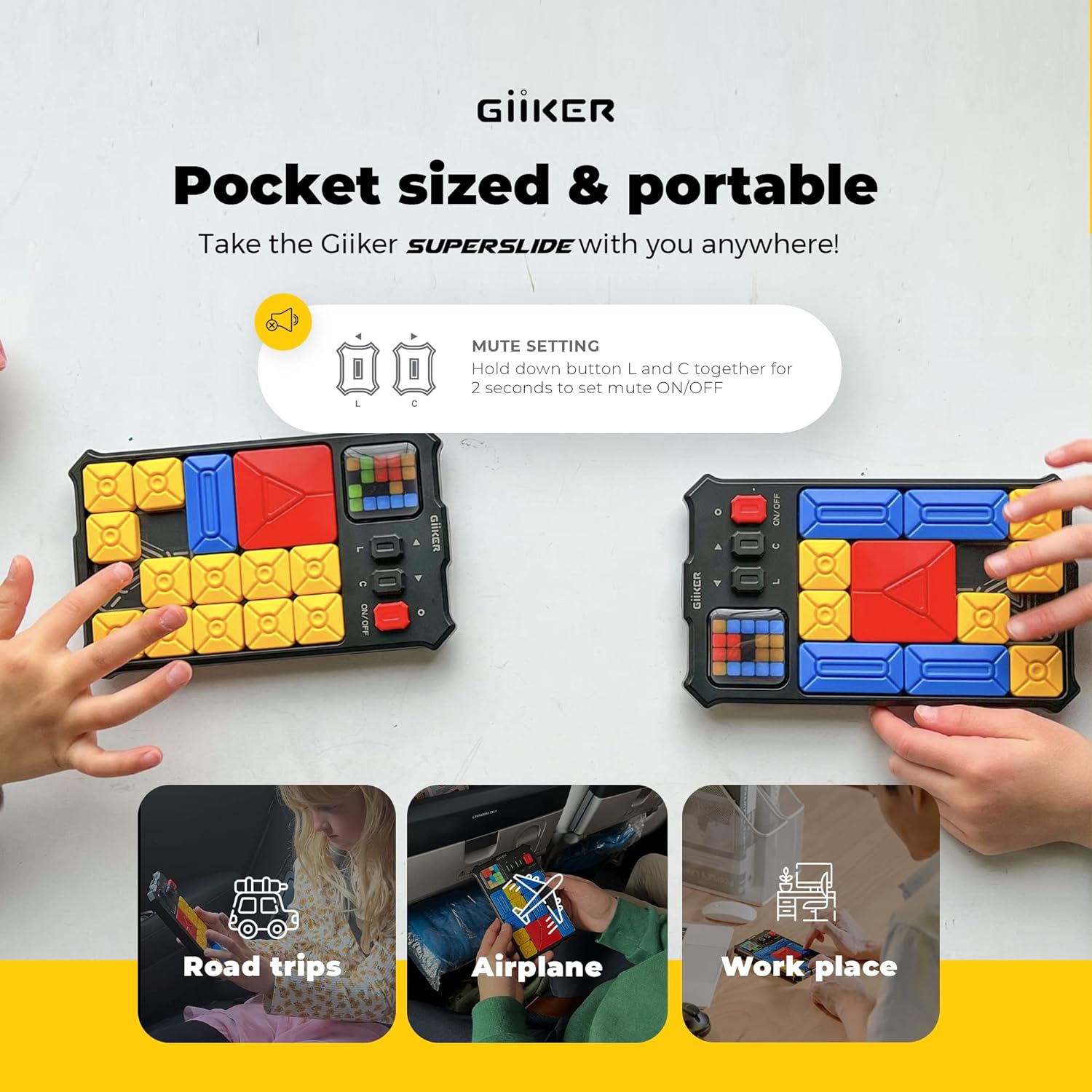 GiiKER Super Slide Puzzle Games: Gioco Da Viaggio Educativo Per Bambini 6+, Con 60 Ore Di Sfide - 3
