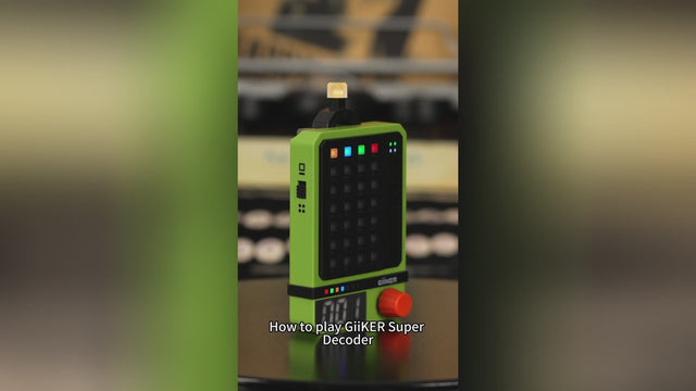 Gameplay video of GiiKER Super Decoder showing how to twist and solve the light-up code puzzles.